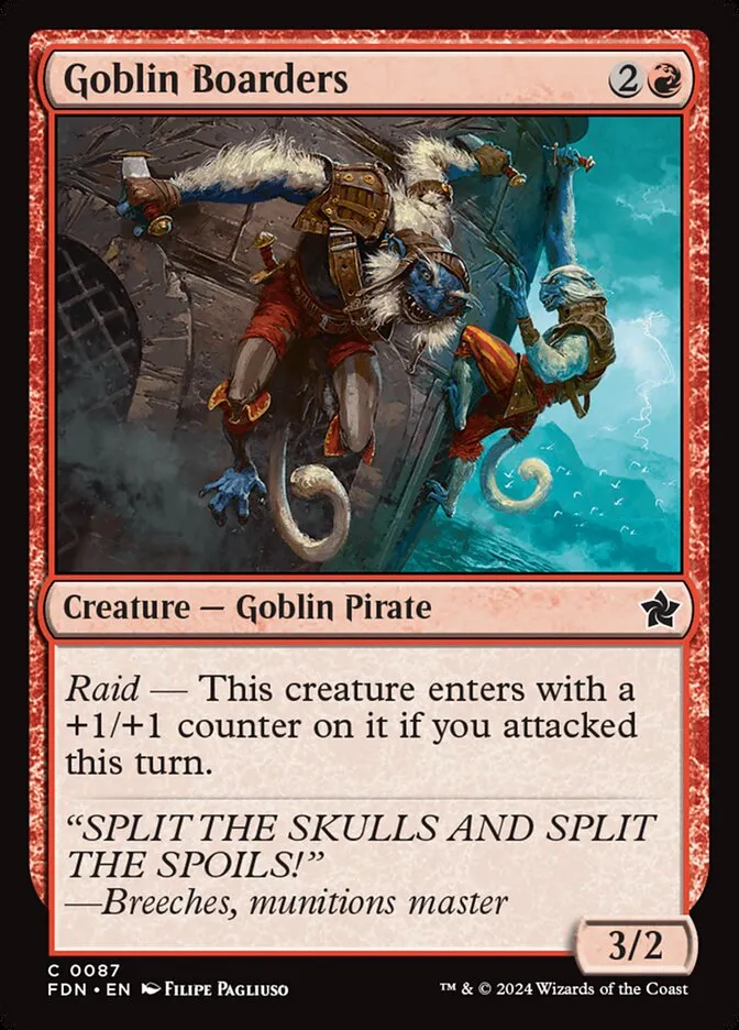 2024 Foundations Goblin Boarders common #87 common card image