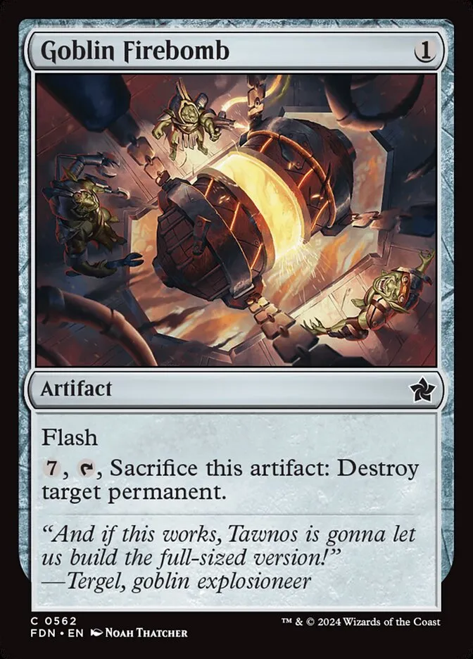 2024 Foundations Goblin Firebomb common #562 common card image