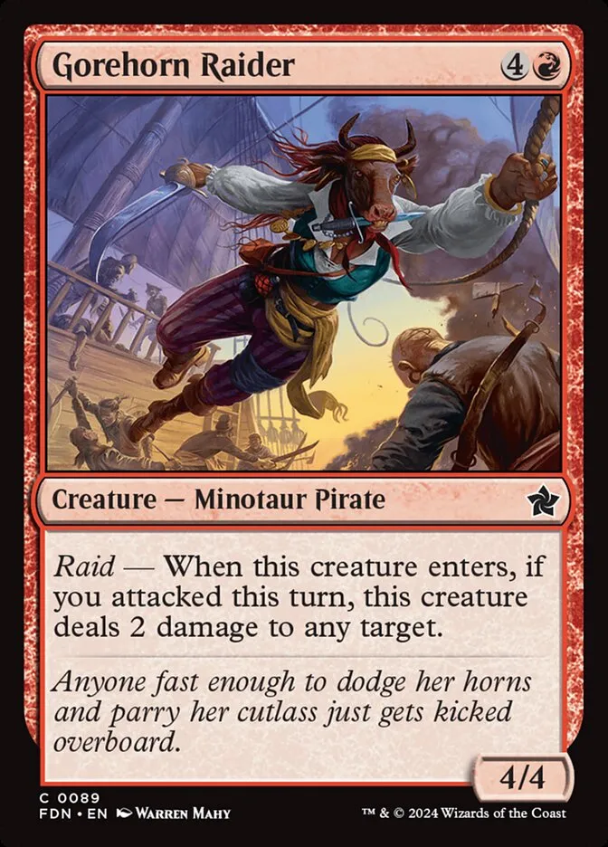 2024 Foundations Gorehorn Raider common #89 common card image