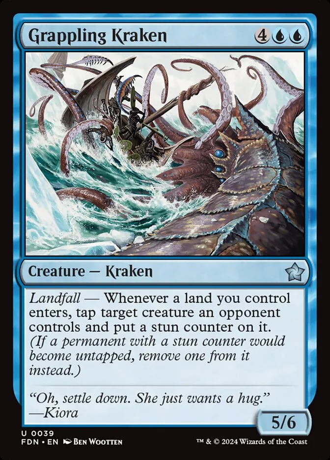 2024 Foundations Grappling Kraken uncommon #39 uncommon card image