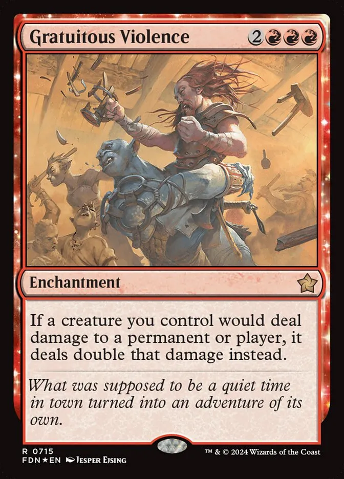 2024 Foundations Gratuitous Violence #715 rare card image