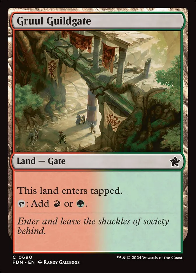 2024 Foundations Gruul Guildgate common #690 common card image