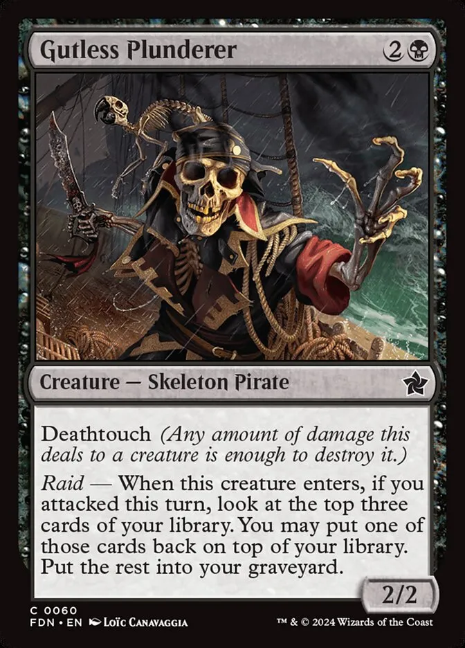 2024 Foundations Gutless Plunderer common #60 common card image