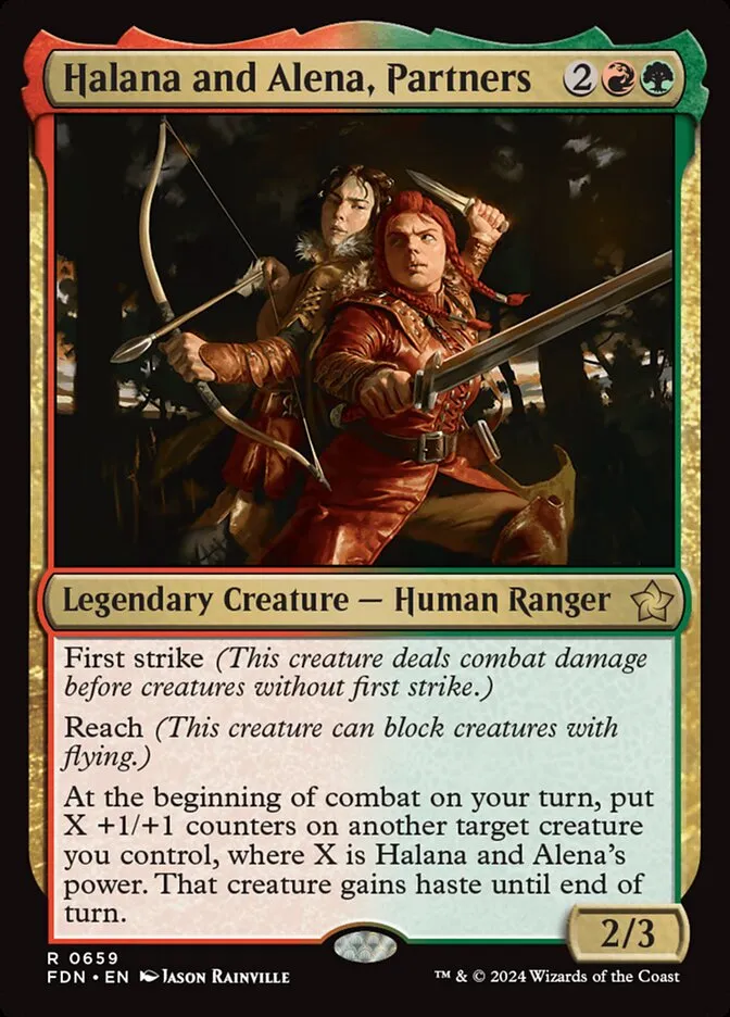 2024 Foundations Halana and Alena, Partners #659 rare card image