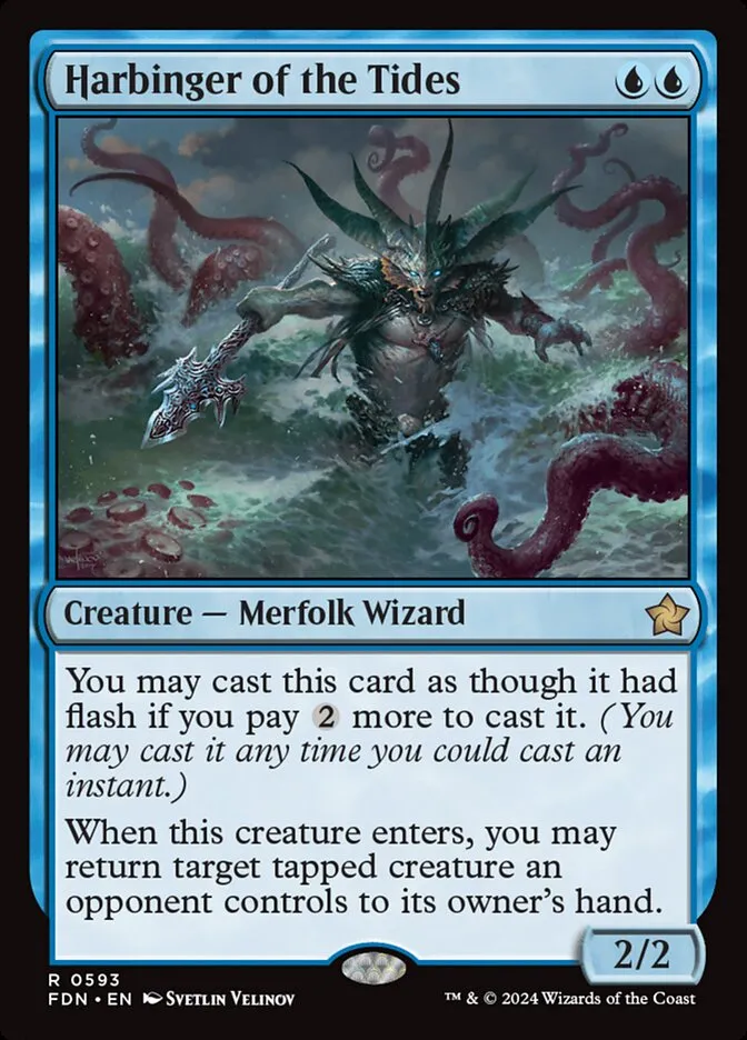 2024 Foundations Harbinger of the Tides #593 rare card image