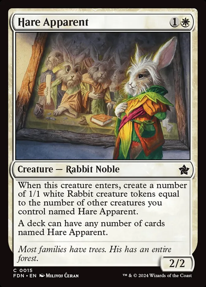 2024 Foundations Hare Apparent common #15 common card image