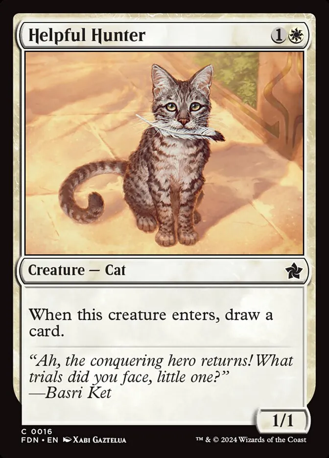 2024 Foundations Helpful Hunter [Foil] common #16 common card image