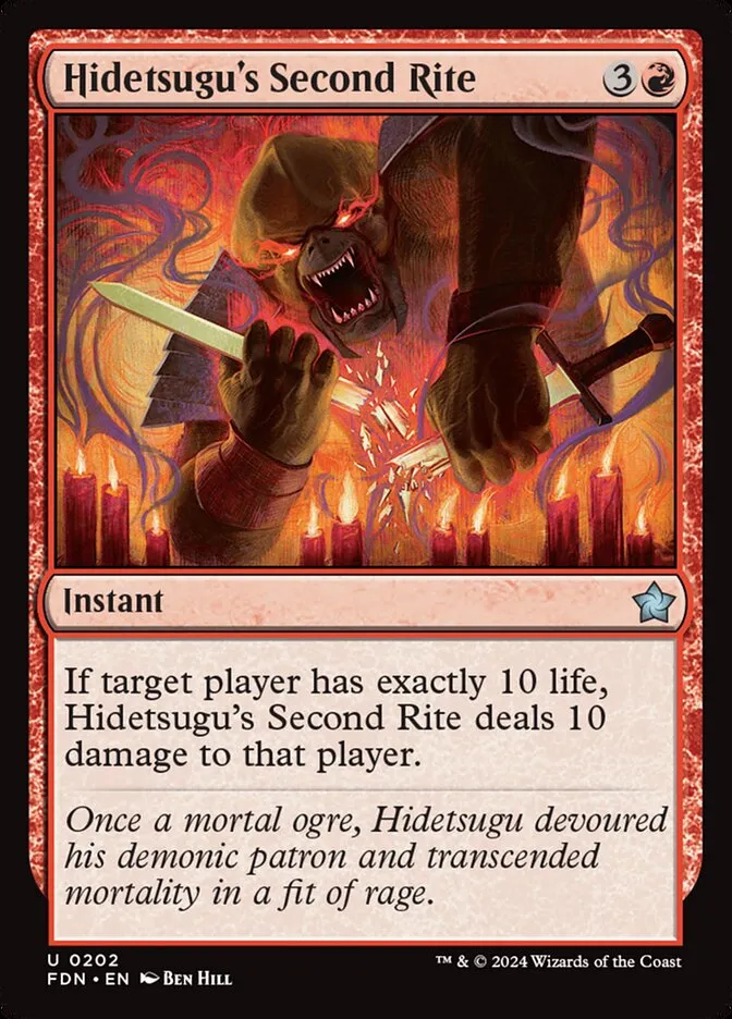 2024 Foundations Hidetsugu's Second Rite uncommon #202 uncommon card image