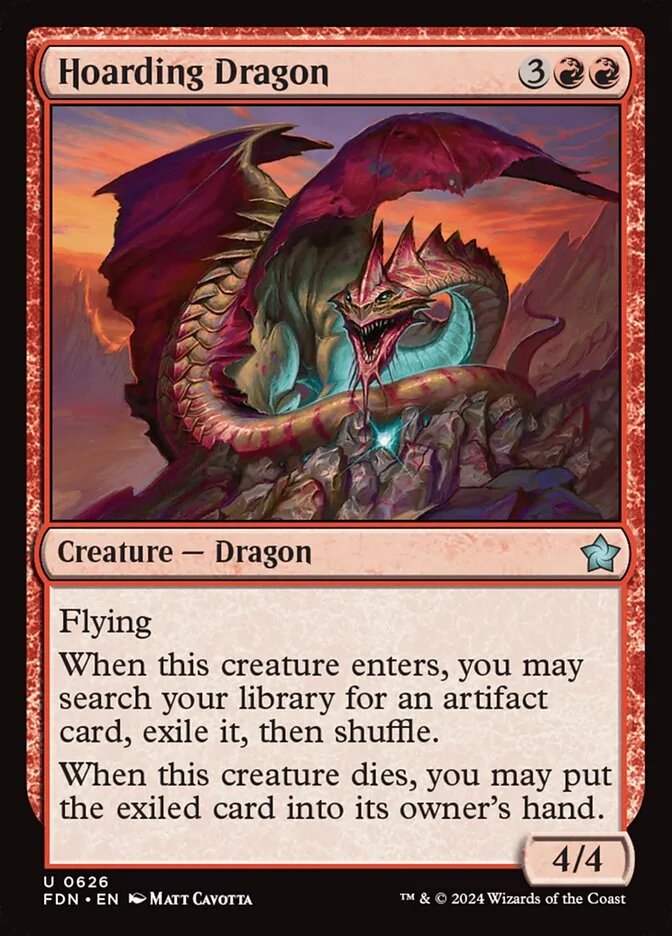 2024 Foundations Hoarding Dragon uncommon #626 uncommon card image