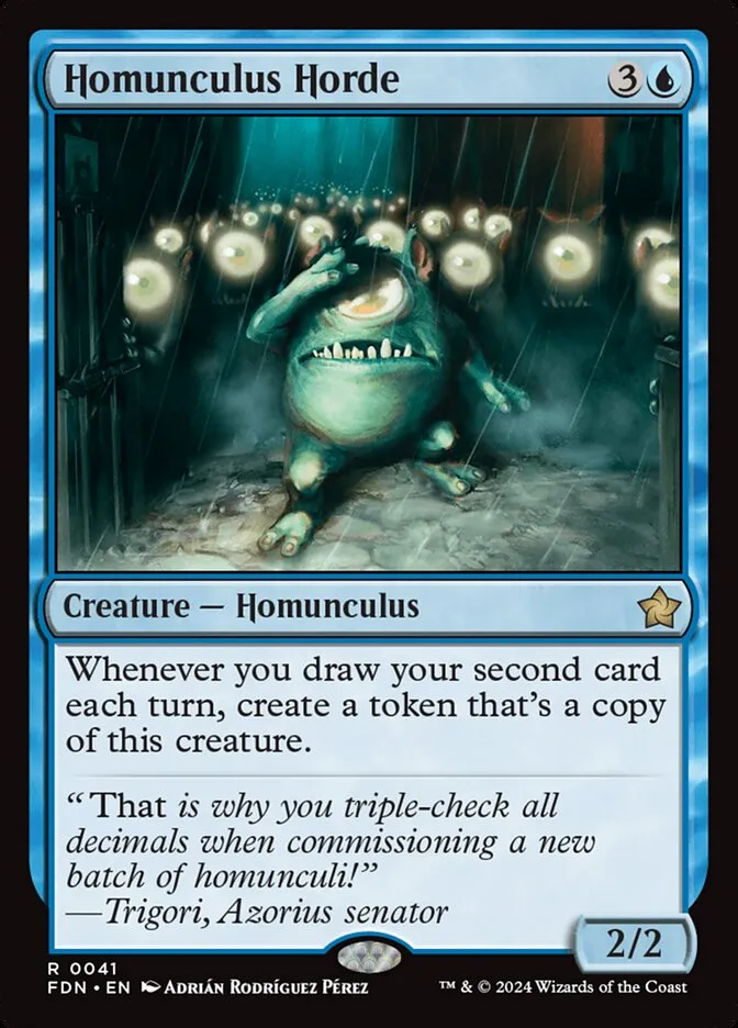 2024 Foundations Homunculus Horde #41 rare card image
