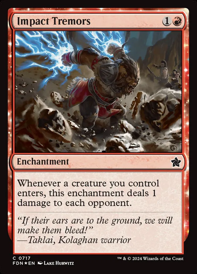 2024 Foundations Impact Tremors common #717 common card image