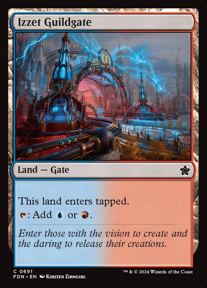 2024 Foundations Izzet Guildgate common #691 common card image