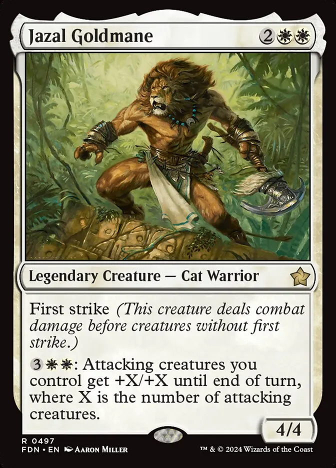 2024 Foundations Jazal Goldmane #497 rare card image