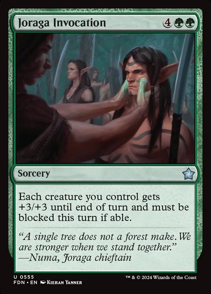 2024 Foundations Joraga Invocation uncommon #555 uncommon card image