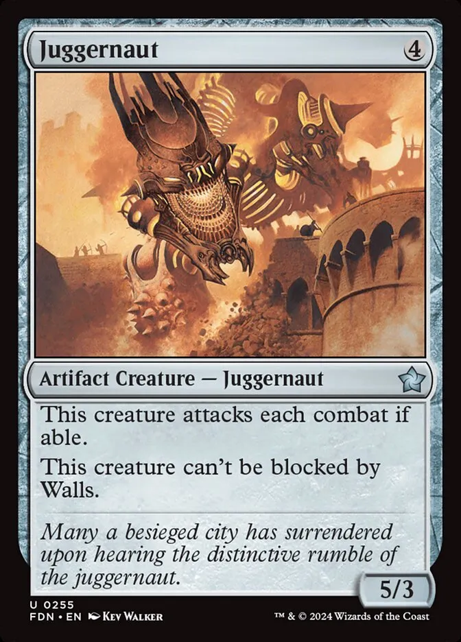 2024 Foundations Juggernaut uncommon #255 uncommon card image