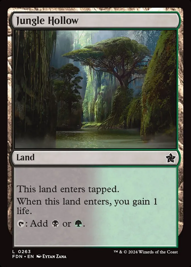 2024 Foundations Jungle Hollow common #263 common card image