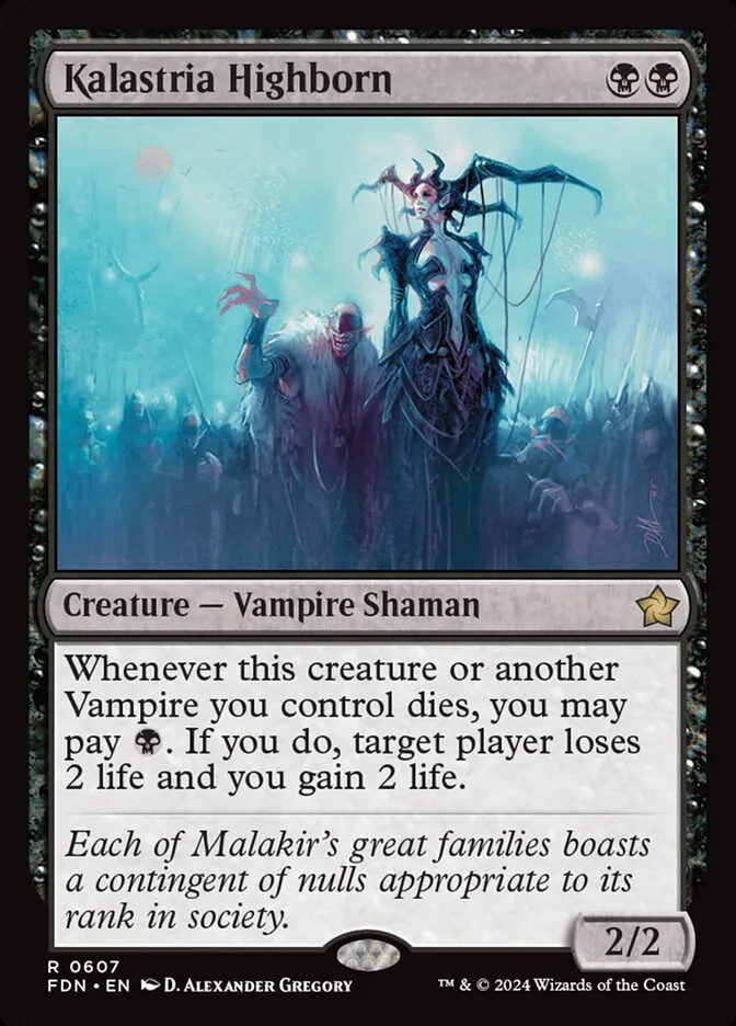 2024 Foundations Kalastria Highborn #607 rare card image