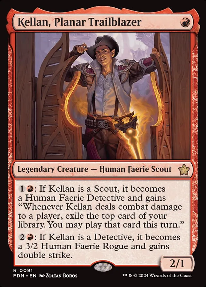 2024 Foundations Kellan, Planar Trailblazer #91 rare card image