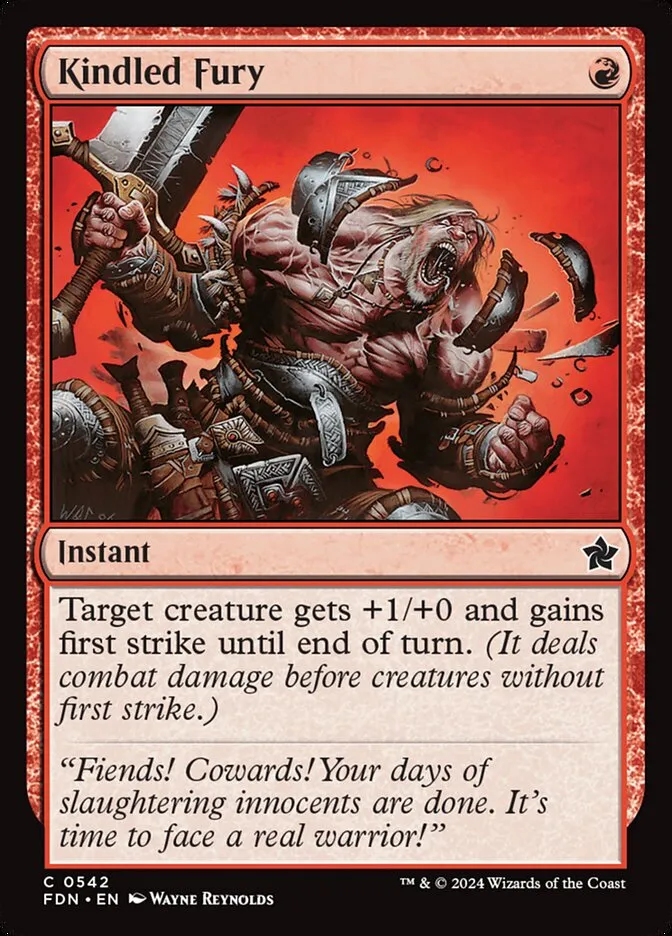 2024 Foundations Kindled Fury common #542 common card image
