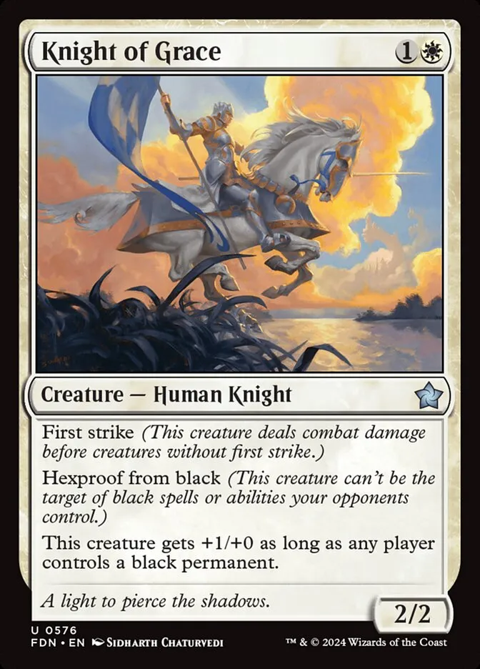 2024 Foundations Knight of Grace #576 uncommon card image