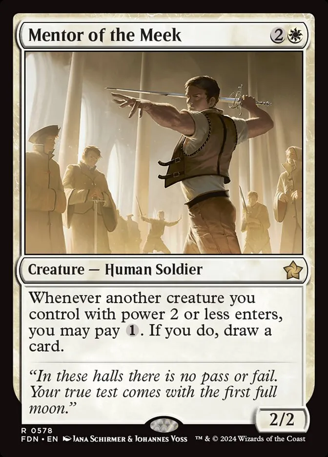 2024 Foundations Mentor of the Meek #578 rare card image