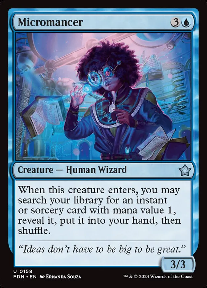 2024 Foundations Micromancer uncommon #158 uncommon card image