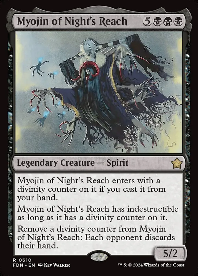 2024 Foundations Myojin of Night's Reach #610 rare card image