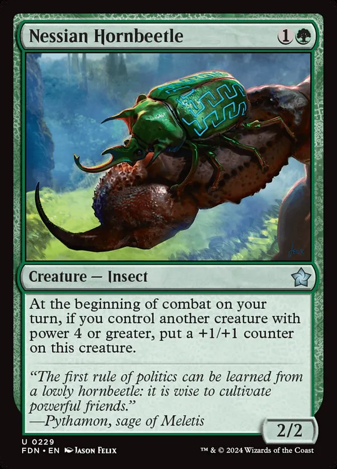 2024 Foundations Nessian Hornbeetle uncommon #229 uncommon card image