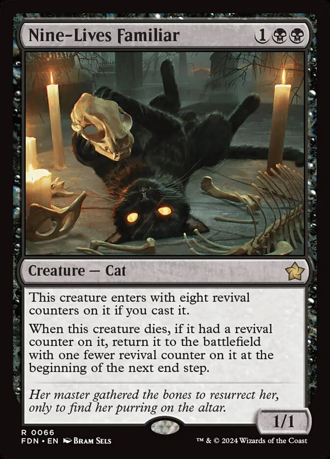 2024 Foundations Nine-Lives Familiar #66 rare card image