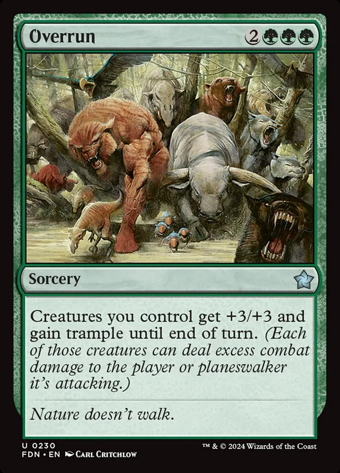 2024 Foundations Overrun [Foil] uncommon #230 uncommon card image
