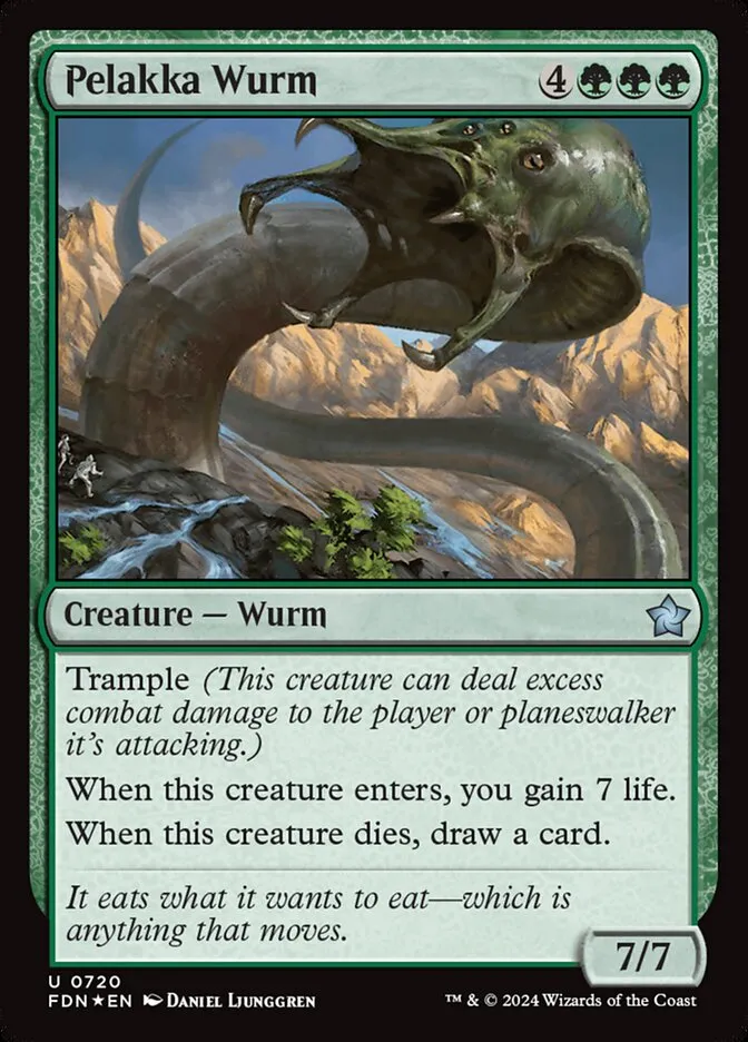 2024 Foundations Pelakka Wurm #720 uncommon card image