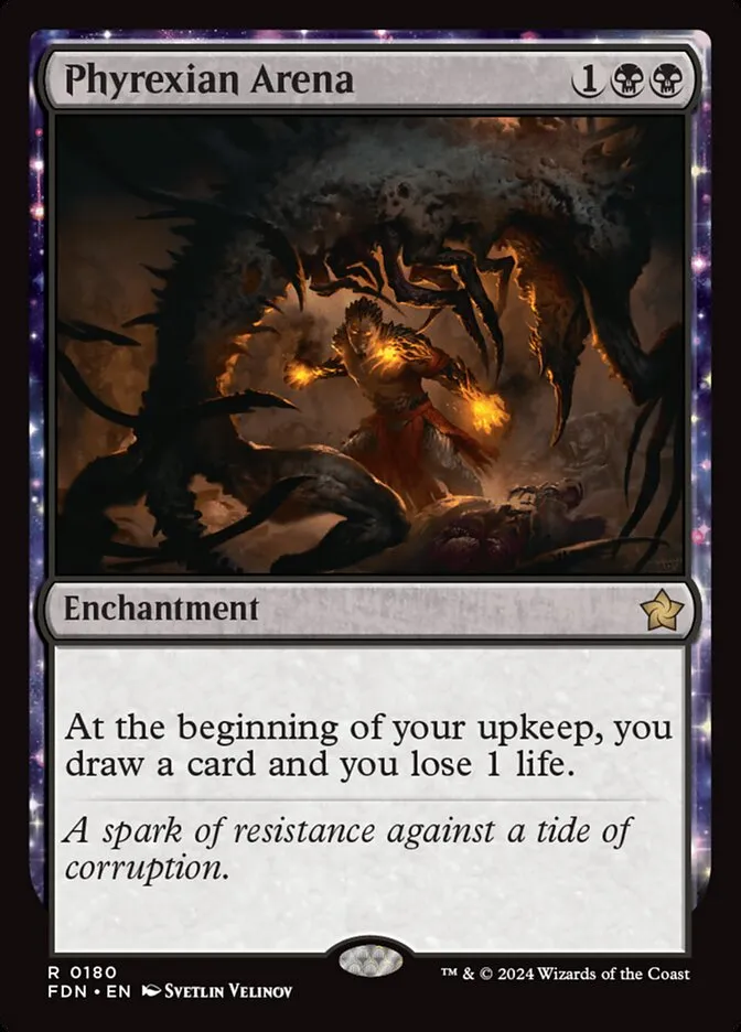 2024 Foundations Phyrexian Arena #180 rare card image