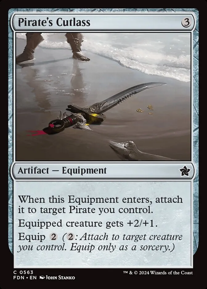 2024 Foundations Pirate's Cutlass common #563 common card image