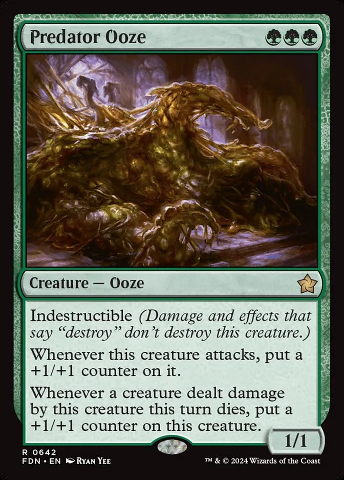 2024 Foundations Predator Ooze #642 rare card image