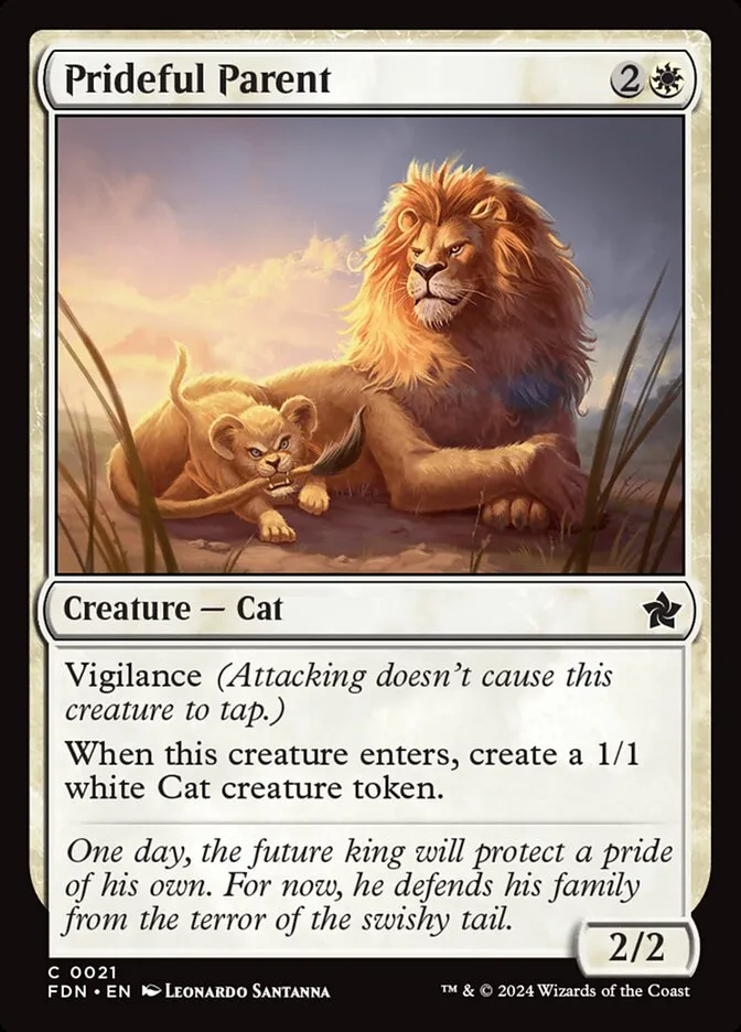 2024 Foundations Prideful Parent common #21 common card image