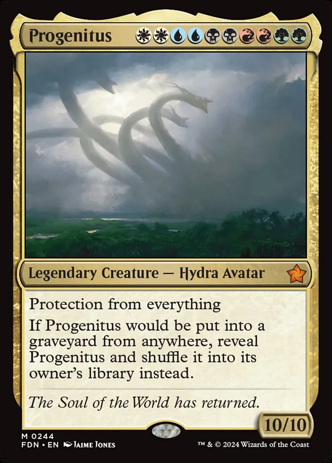 2024 Foundations Progenitus mythic #244 mythic card image