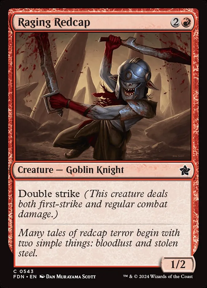 2024 Foundations Raging Redcap common #543 common card image