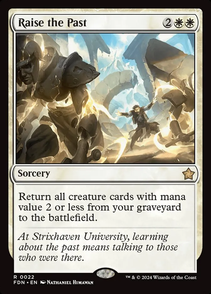 2024 Foundations Raise the Past #22 rare card image