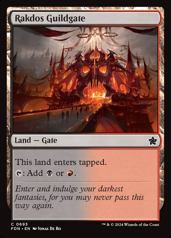 2024 Foundations Rakdos Guildgate common #693 common card image