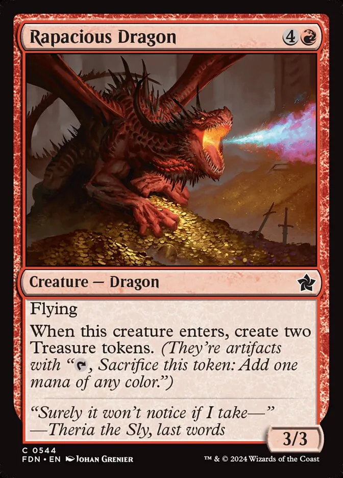 2024 Foundations Rapacious Dragon common #544 common card image