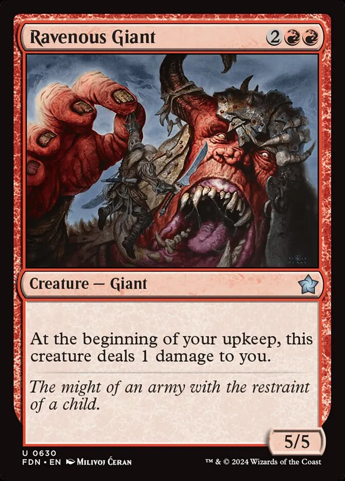2024 Foundations Ravenous Giant #630 uncommon card image
