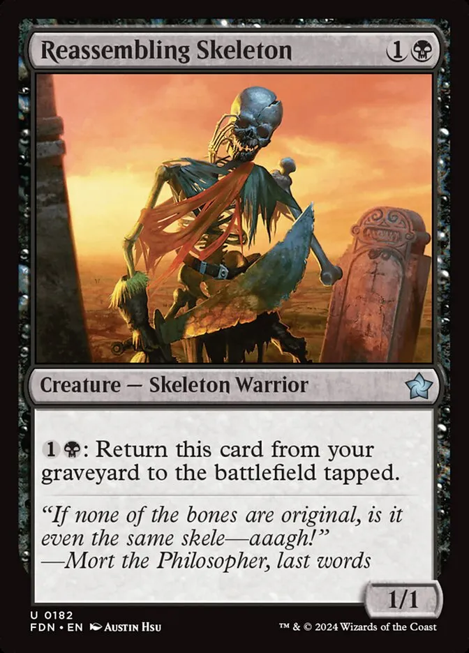 2024 Foundations Reassembling Skeleton uncommon #182 uncommon card image
