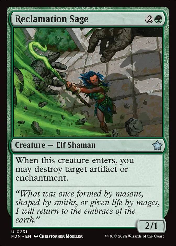 2024 Foundations Reclamation Sage uncommon #231 uncommon card image