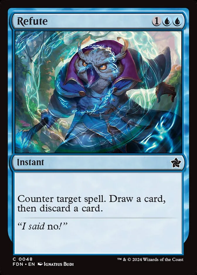 2024 Foundations Refute common #48 common card image