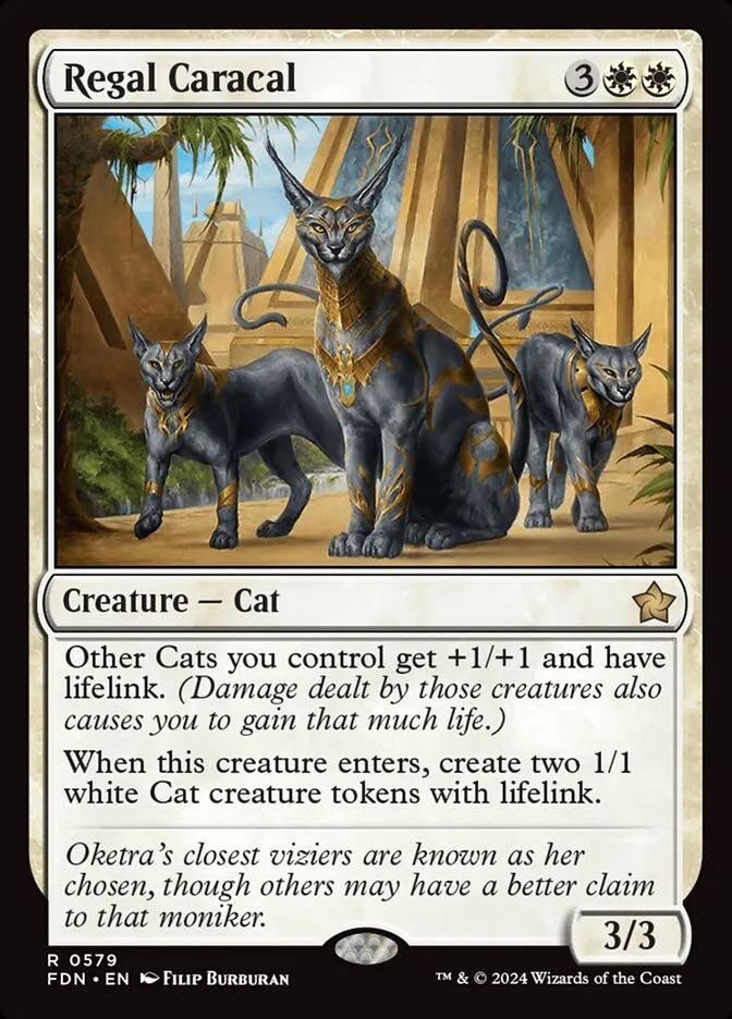 2024 Foundations Regal Caracal #579 rare card image