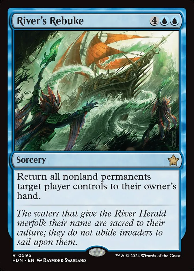 2024 Foundations River's Rebuke rare #595 rare card image
