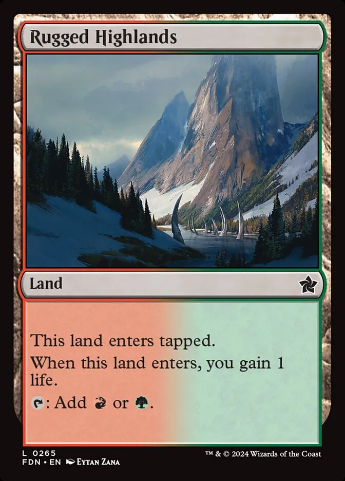 2024 Foundations Rugged Highlands common #265 common card image