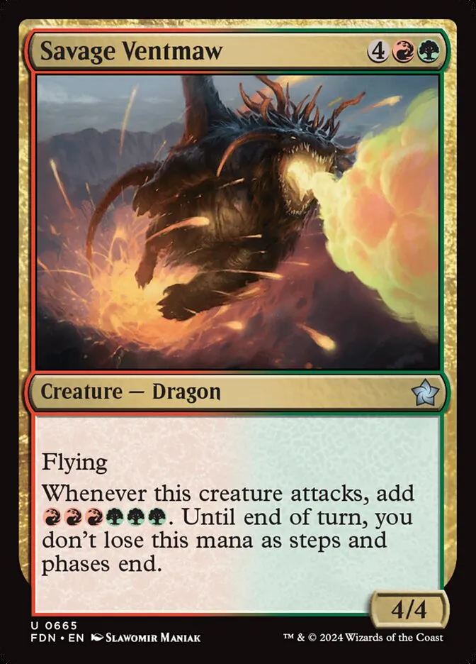 2024 Foundations Savage Ventmaw #665 uncommon card image