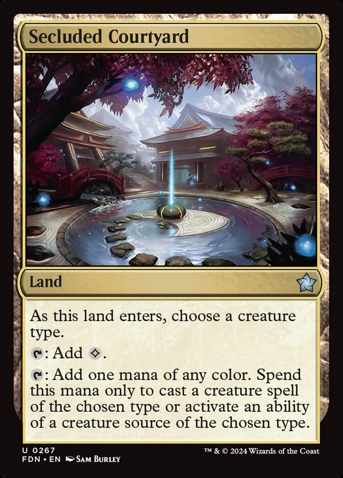 2024 Foundations Secluded Courtyard uncommon #267 uncommon card image