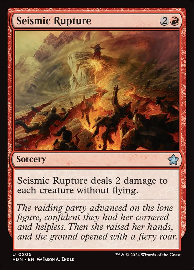 2024 Foundations Seismic Rupture uncommon #205 uncommon card image